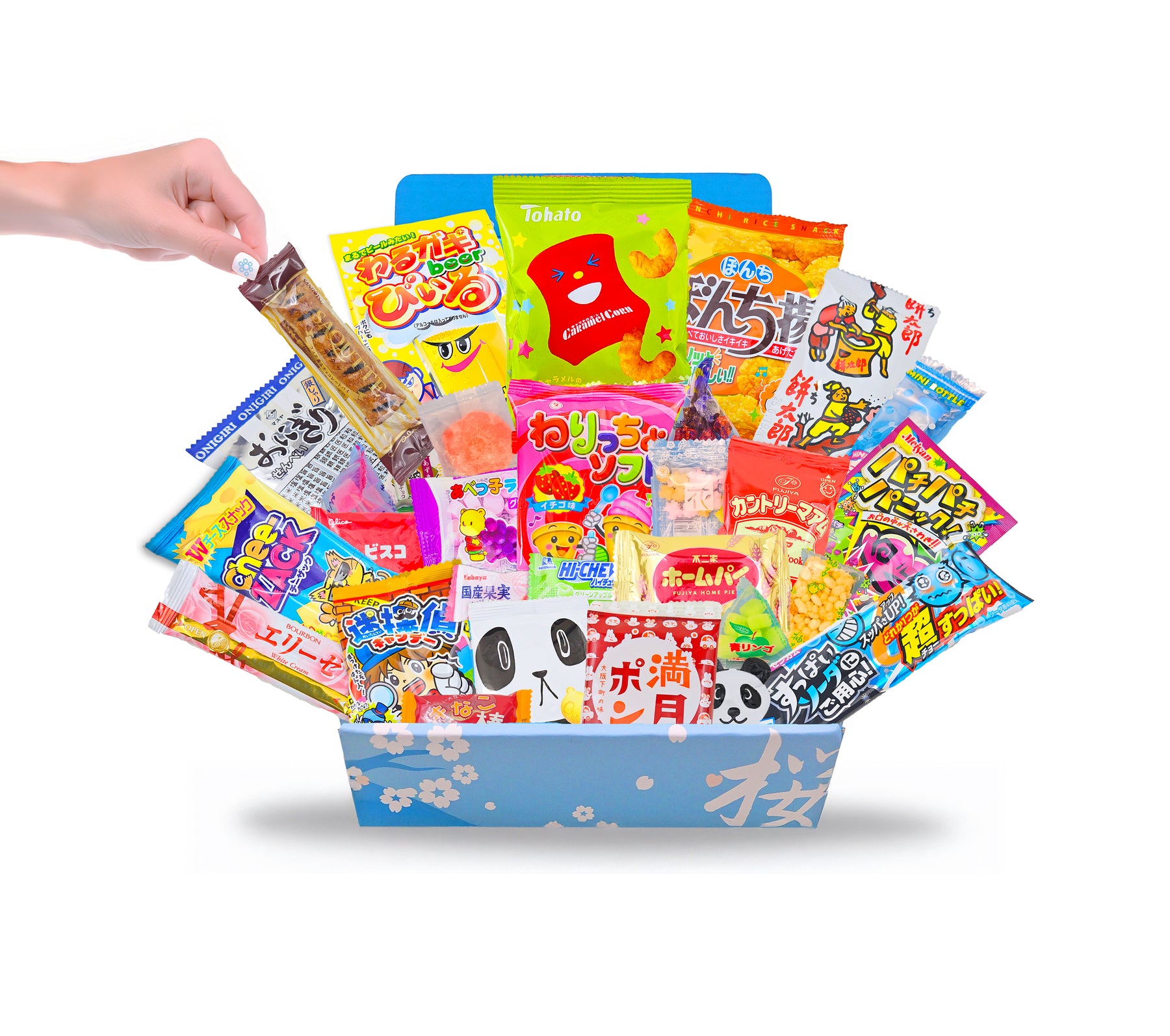 40-Piece Japanese Candy & Snack Box - 30 Japanese Snacks + 10 Chocolate Flavors Assortment