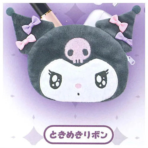 Kuromi Plush Pouch. Gacha Capsule Toy Full Set