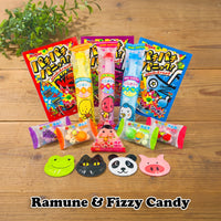 Selection of Japanese ramune and fizzy candies