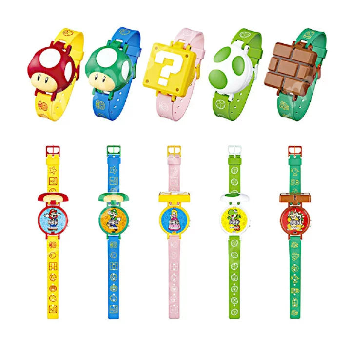 Super Mario Watch Collection Gacha Capsule Toy Full set