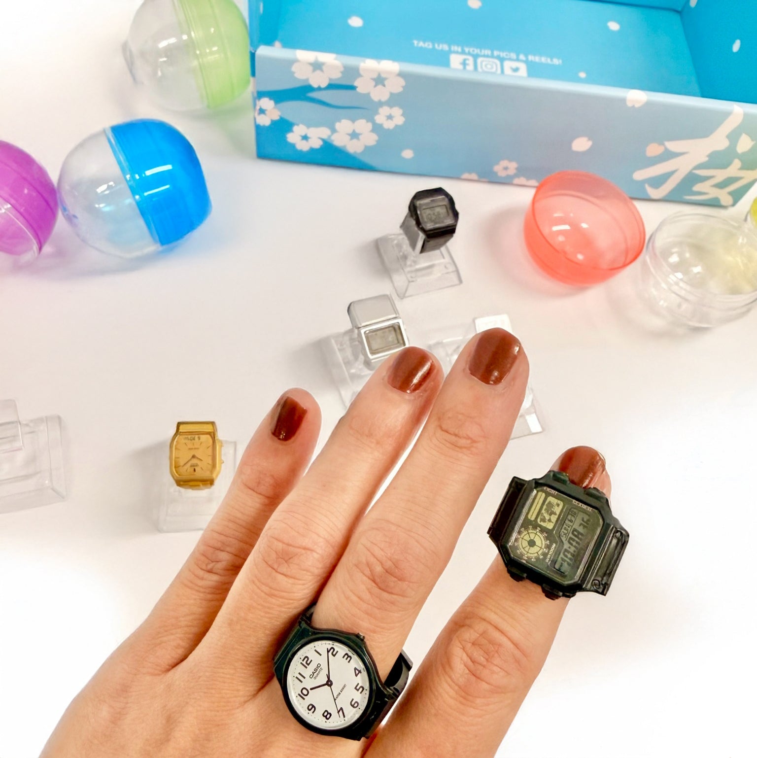 CASIO Watch Ring Collection Gacha Capsule Toy Full Set