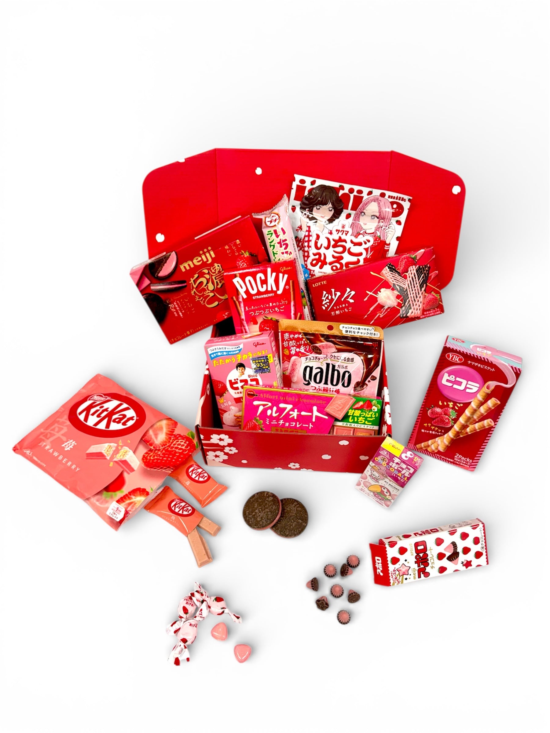 Premium Japanese Strawberry Okashi Gift Box – Sakura Box