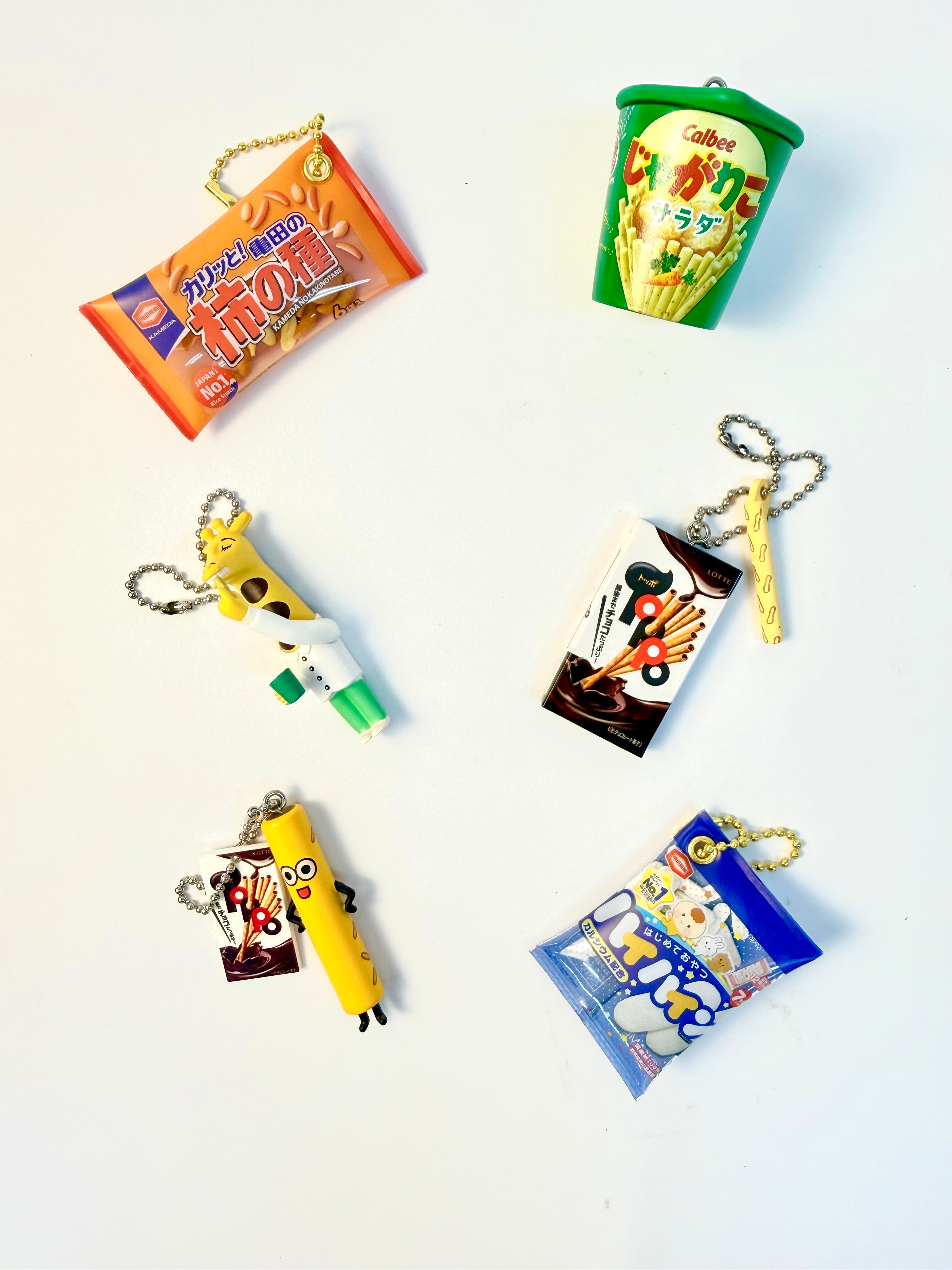 Calbee x Kameda Seika x LotteThree companies special collaboration miniature mascot assortment　FullSet