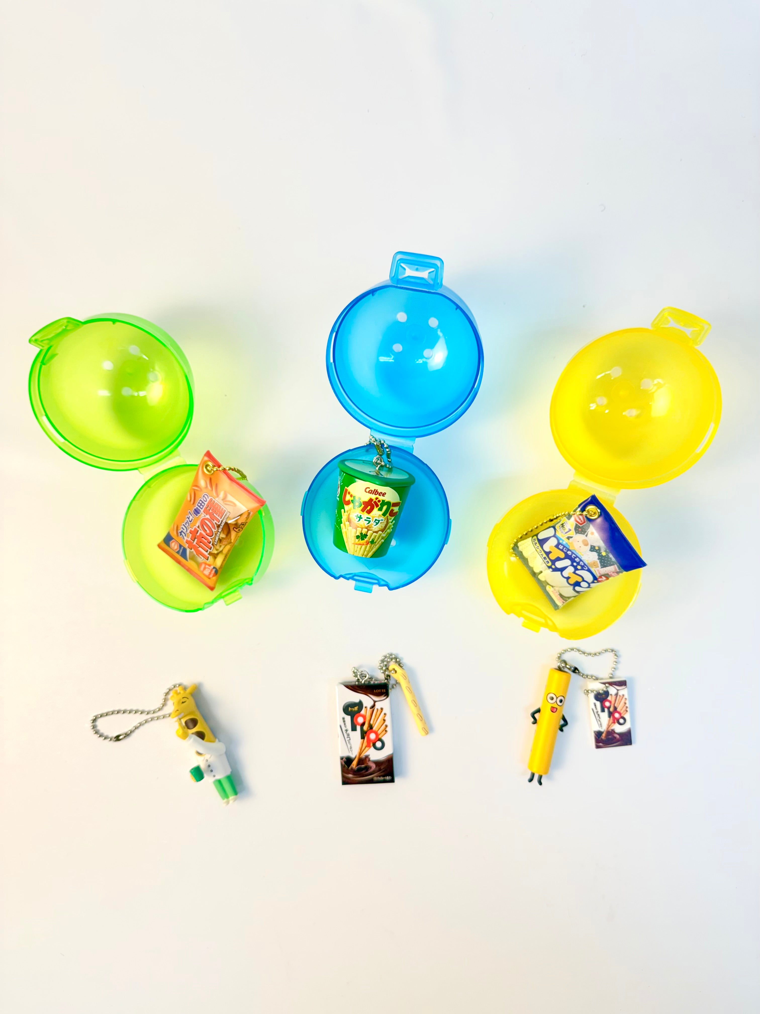 Calbee x Kameda Seika x LotteThree companies special collaboration miniature mascot assortment　FullSet