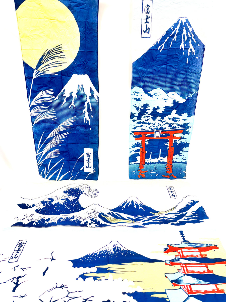 Mt.Fuji Tenugui Gacha Capsule Toy Full Set