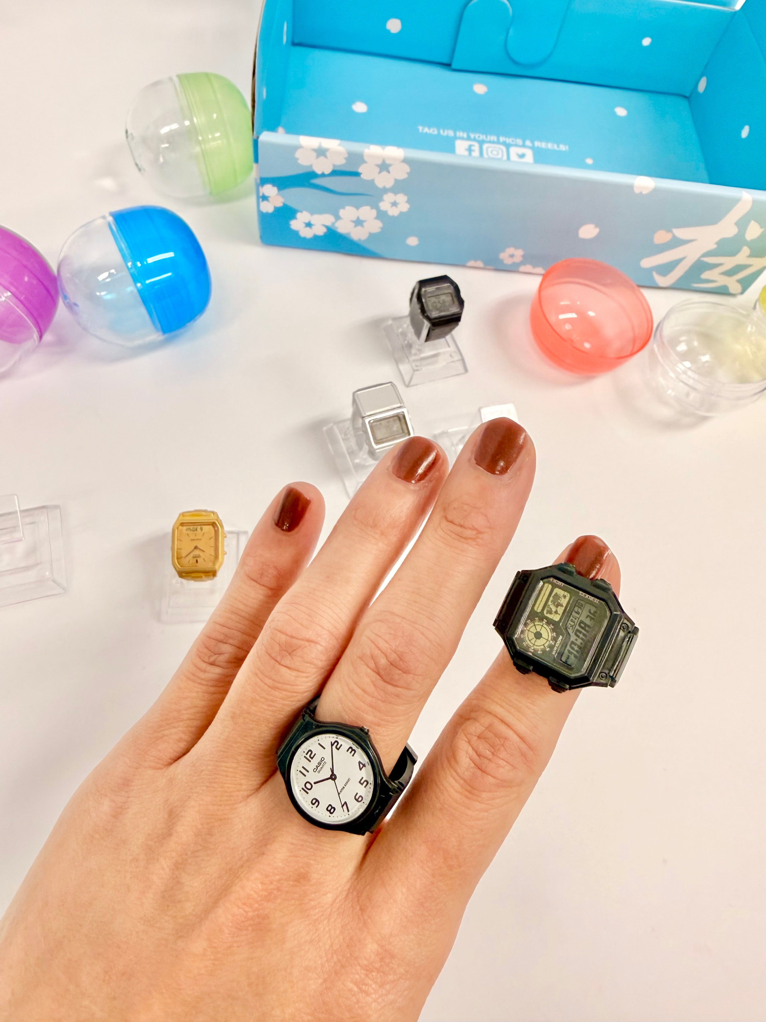 CASIO Watch Ring Collection Gacha Capsule Toy Full Set