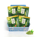 Matcha Latte Uji Double Rich Milk by Tsujiri, Kyoto Japan (600g 4 Pack Gift Box)