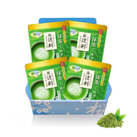 Mild Matcha Latte Uji Milk by Tsujiri, Kyoto Japan (760g 4 Pack Gift Box)