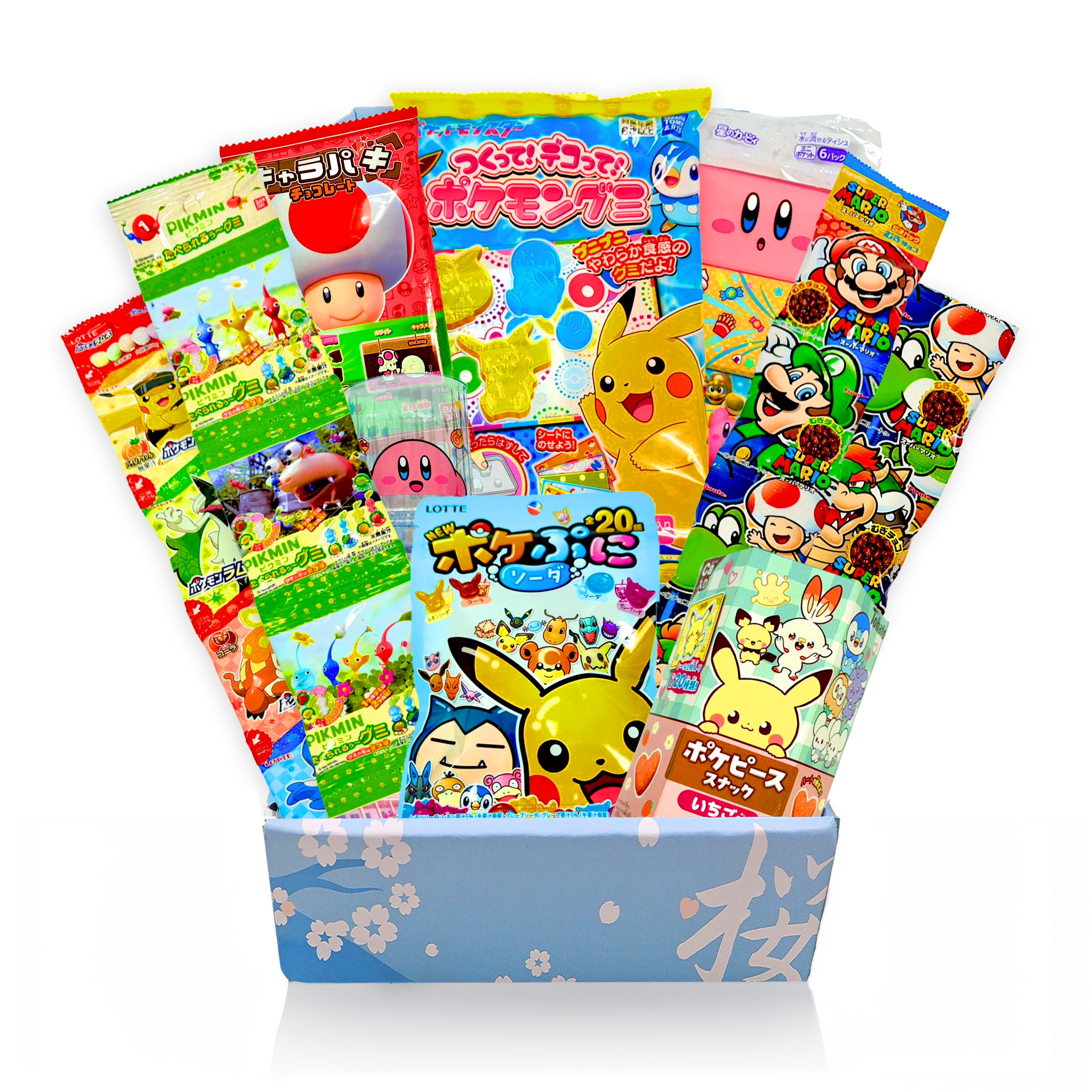 Japanese Character Snack Gift Box (Mario, Kirby, Pikmin, Pokemon)