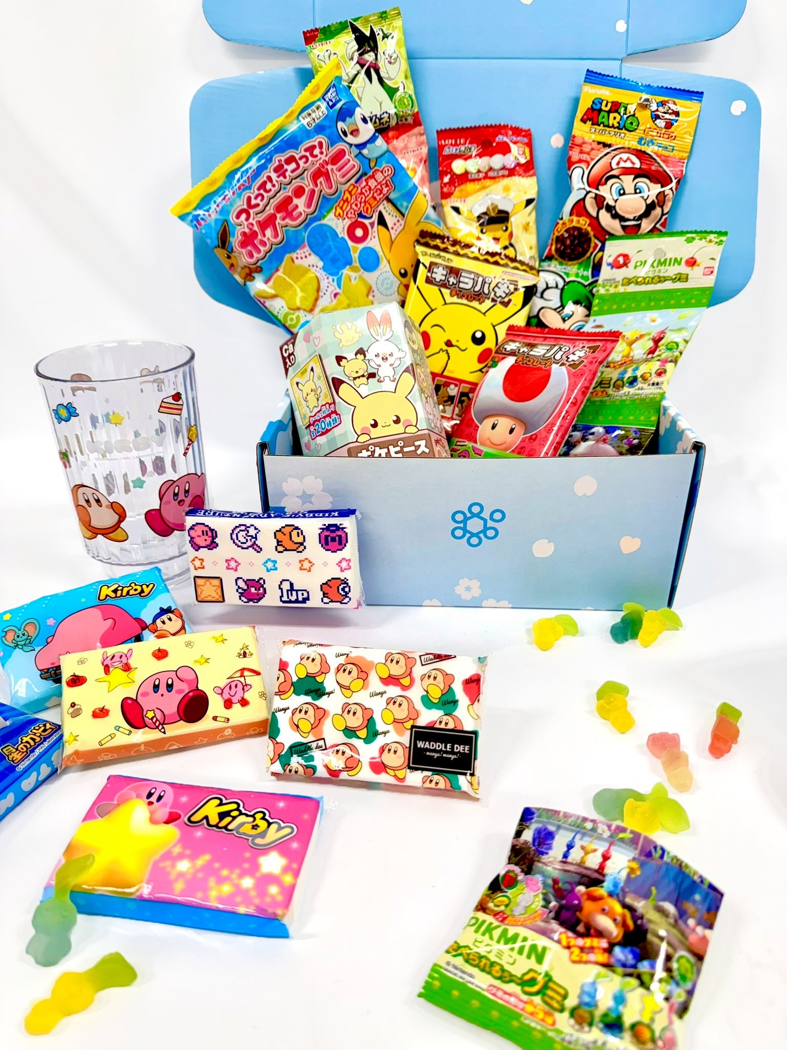 Japanese Character Snack Gift Box (Mario, Kirby, Pikmin, Pokemon)