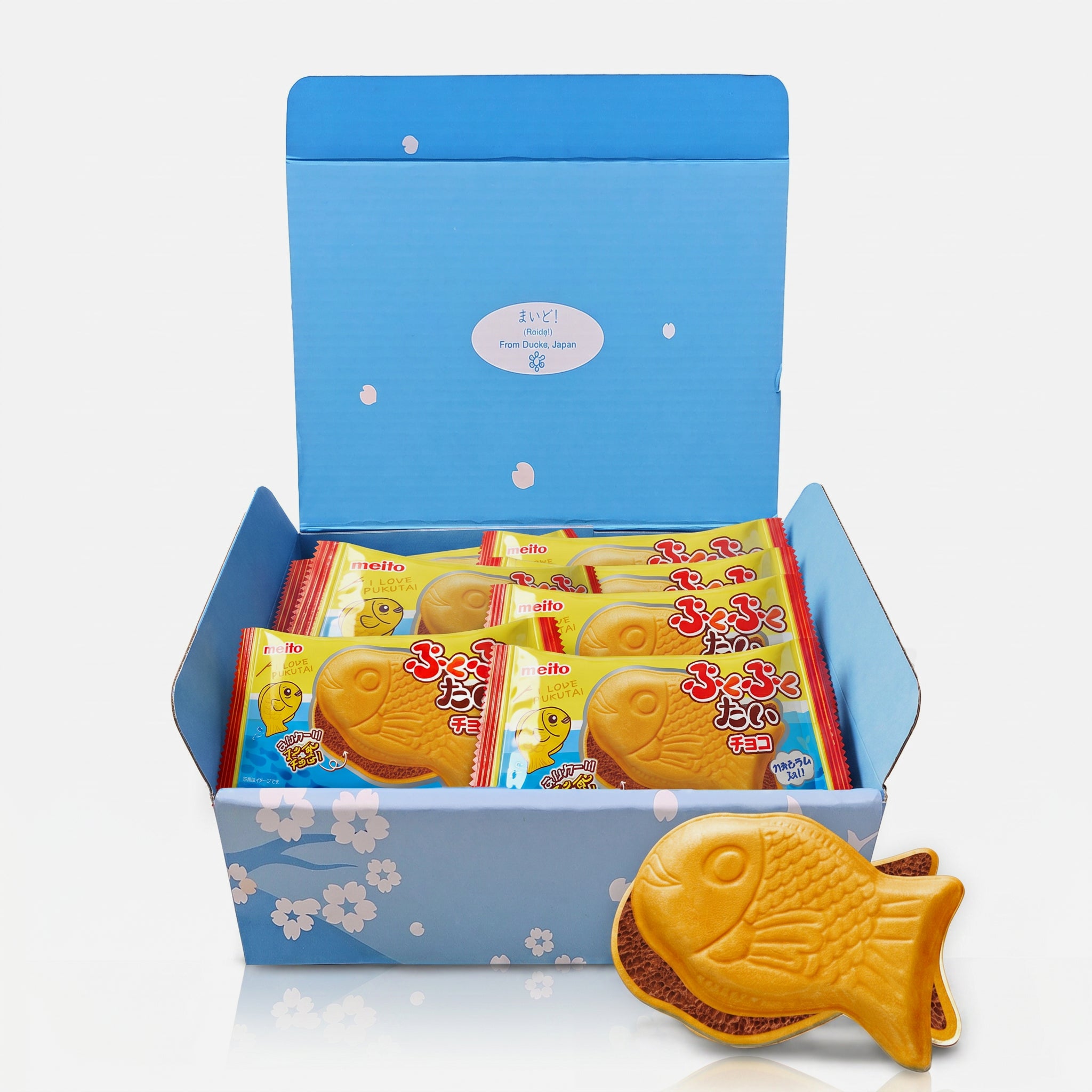 Puku Puku Tai Wafer Chocolate Taiyaki 10 Pack Box