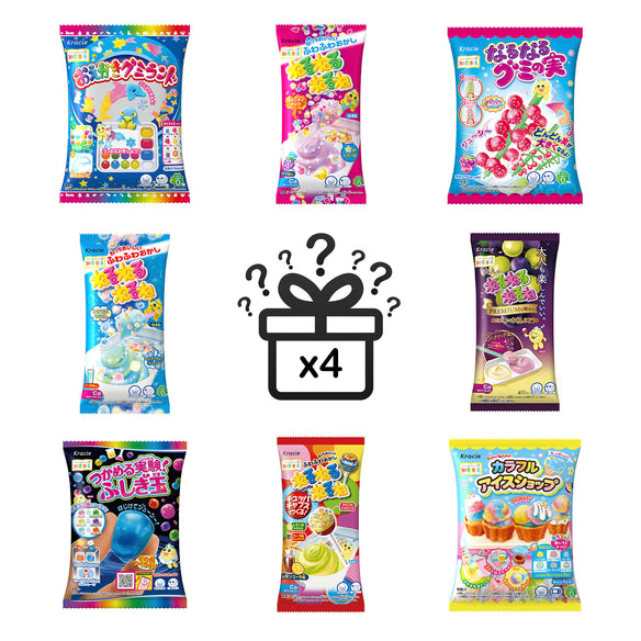 KRACIE POPIN Cookin Kits - Soft Packets x 4 Random